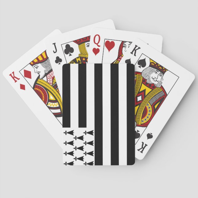 Drapeau breton (Gwenn-ha-du) Cartes de Jeu Classiq (dos)