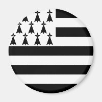 Drapeau breton (Gwenn-ha-du) Magnet