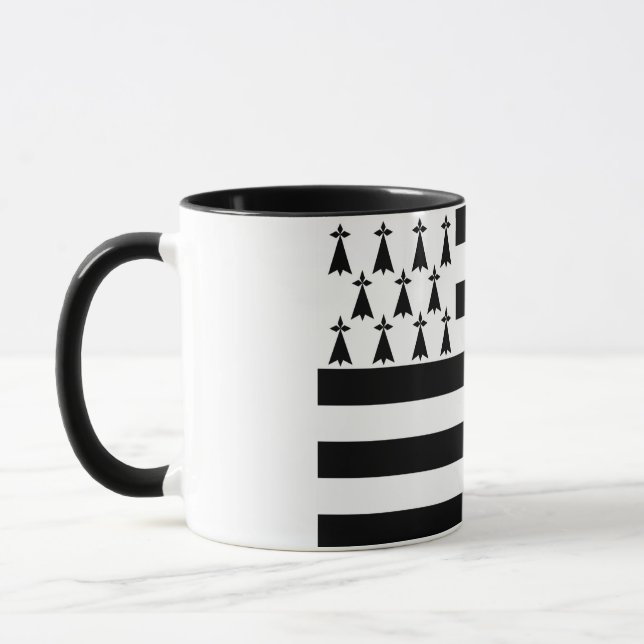 Drapeau breton (Gwenn-ha-du) Mug (Gauche)