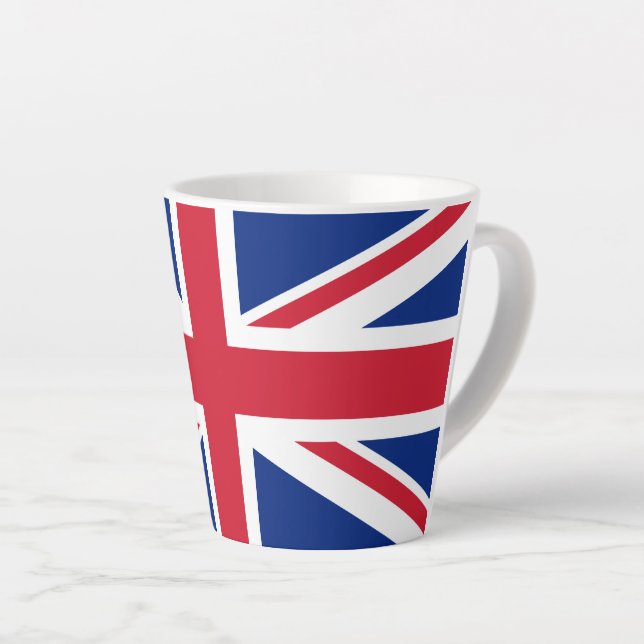 Drapeau britannique Latte Mug (Angle droit)
