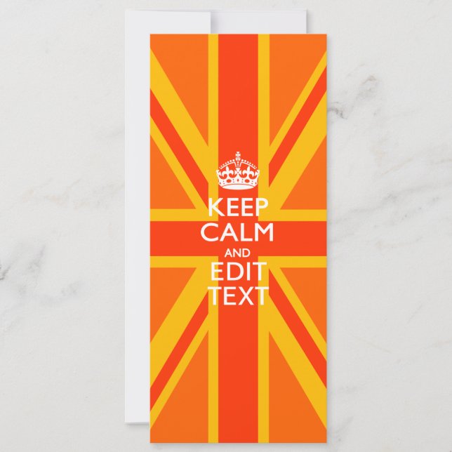 Drapeau britannique Union Jack orange (Devant)