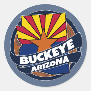 Drapeau Buckeye Arizona éclater les autocollants r