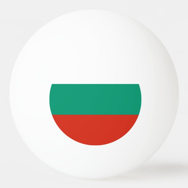 Drapeau Bulgare Patriotique Balle de Ping Pong (Dos)