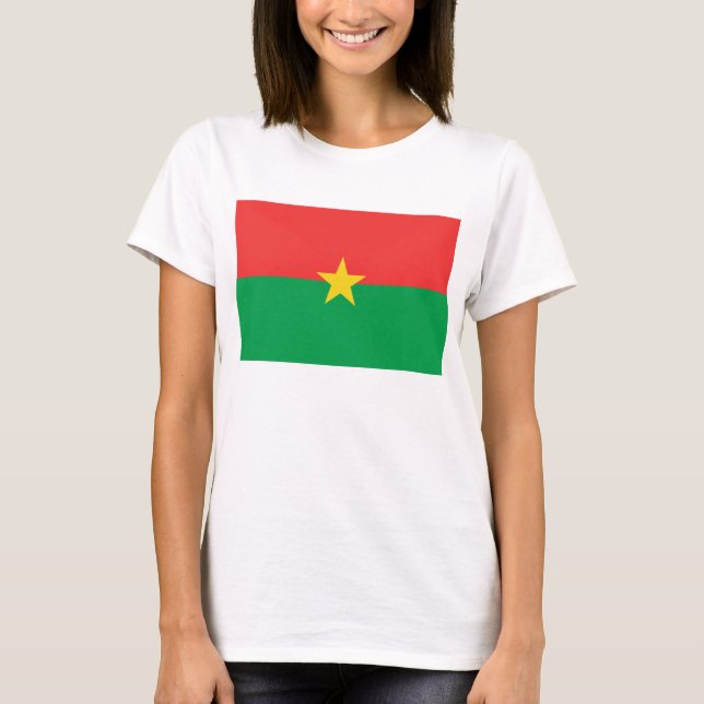 Drapeau Burkina Faso x Carte T-shirt (Devant)