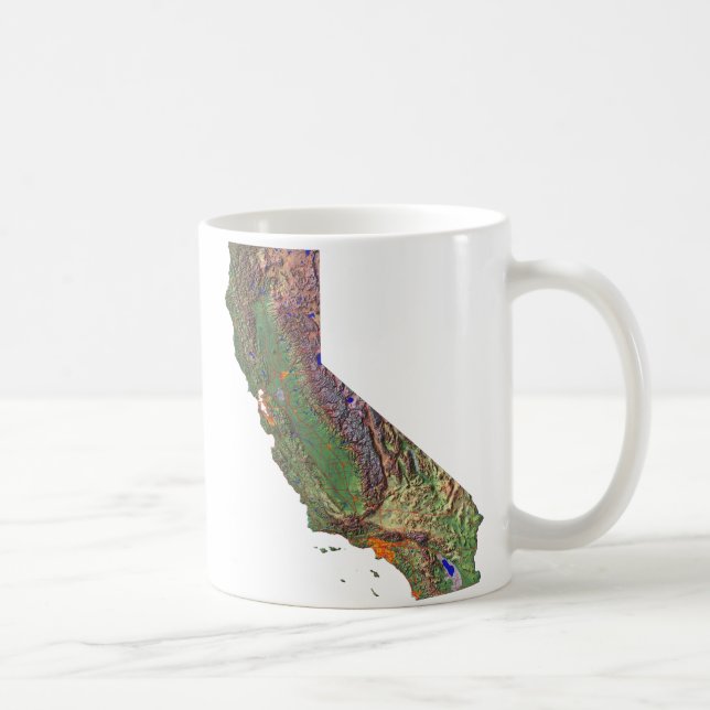 Drapeau californien + Mug Carte (Droite)