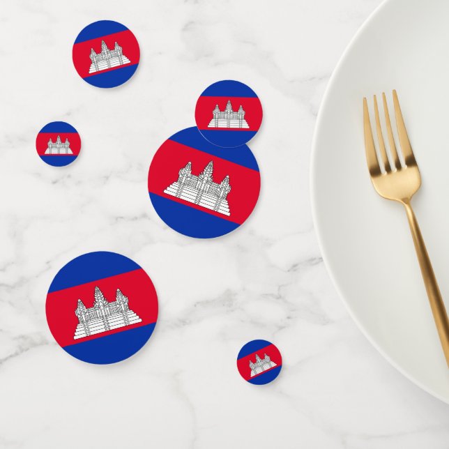 Drapeau cambodgien Table Confetti (Groupe)