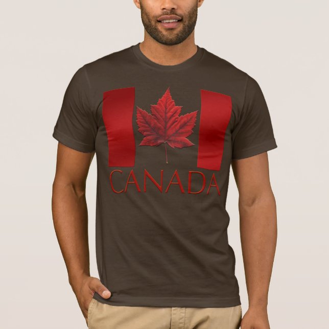 Drapeau Canada T-shirts Cadeaux Souvenirs Canada C (Devant)
