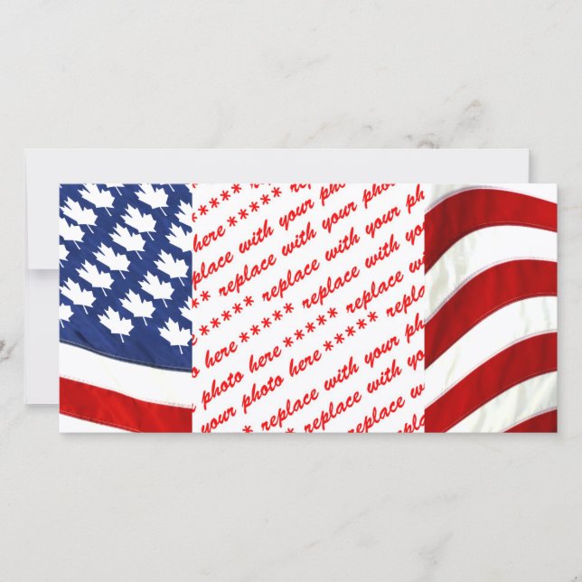 Drapeau canadien/américain (Devant)