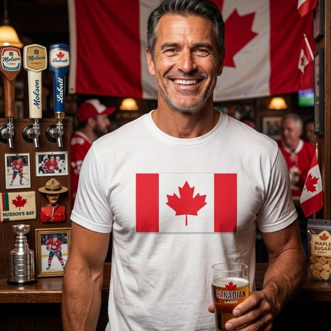 Drapeau canadien. CANADA. T-Shirt (Créateur téléchargé)