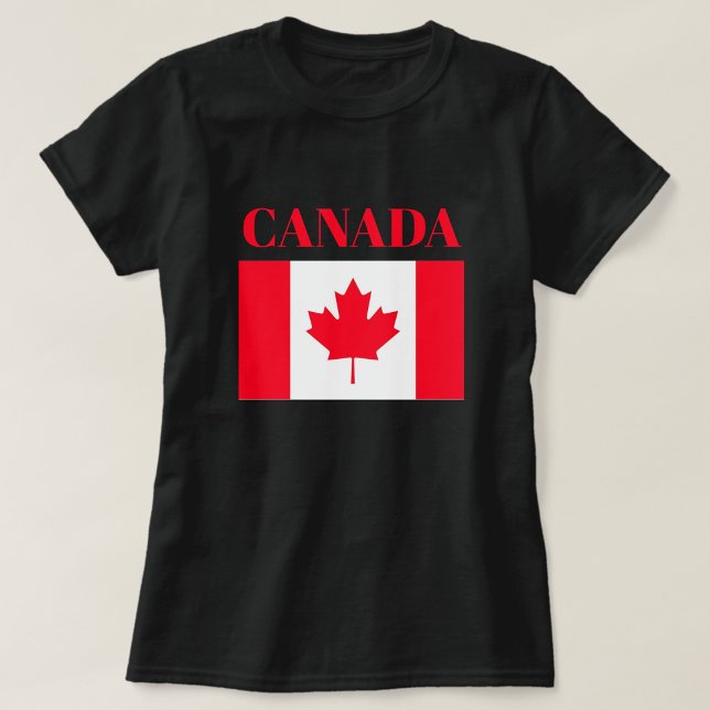 Drapeau canadien. CANADA. T-Shirt (Créateur téléchargé)