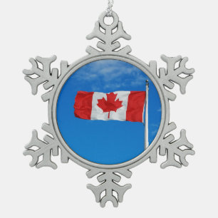 Drapeau canadien ornement de Noël