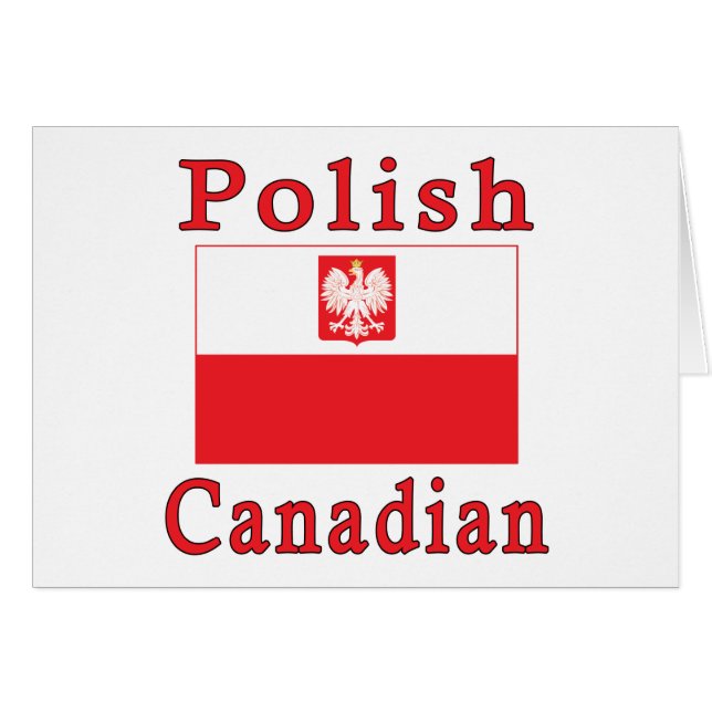 Drapeau canadien polonais (Devant horizontal)