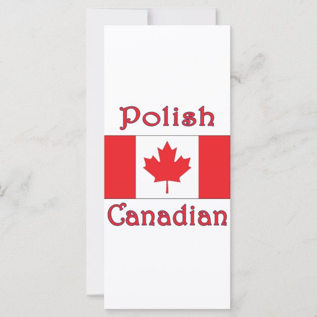 Drapeau canadien polonais (Devant)