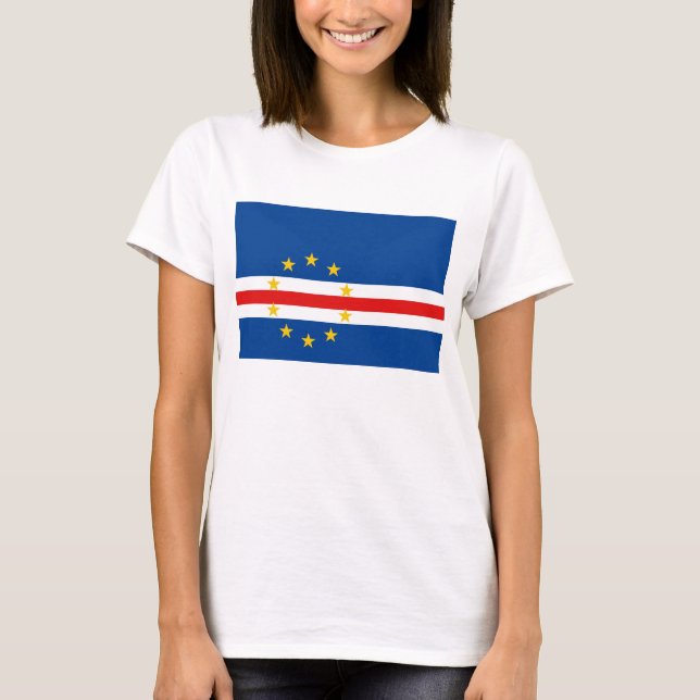 Drapeau Cap-Vert x Carte T-shirt (Devant)