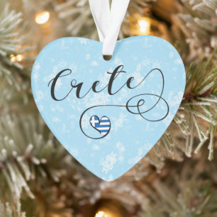 Drapeau cardiaque en Crète, Grèce, Crétois