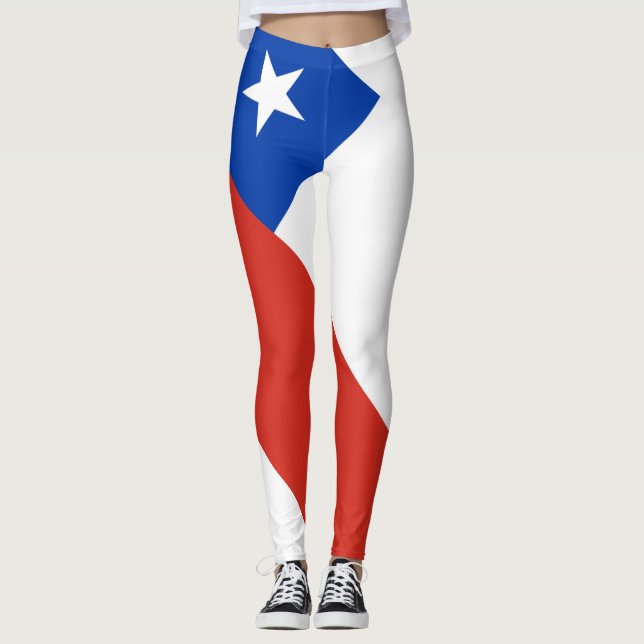 Drapeau chilien Leggings (Devant)