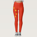 Drapeau chinois Leggings<br><div class="desc">Drapeau chinois Leggings</div>