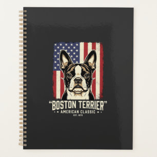 Drapeau Classique Américain Boston Terrier