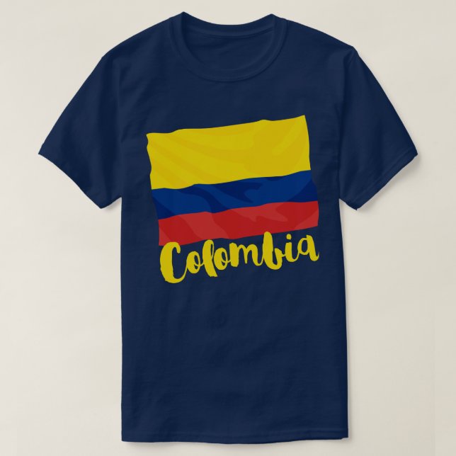 Drapeau Colombie T-shirt (Design devant)