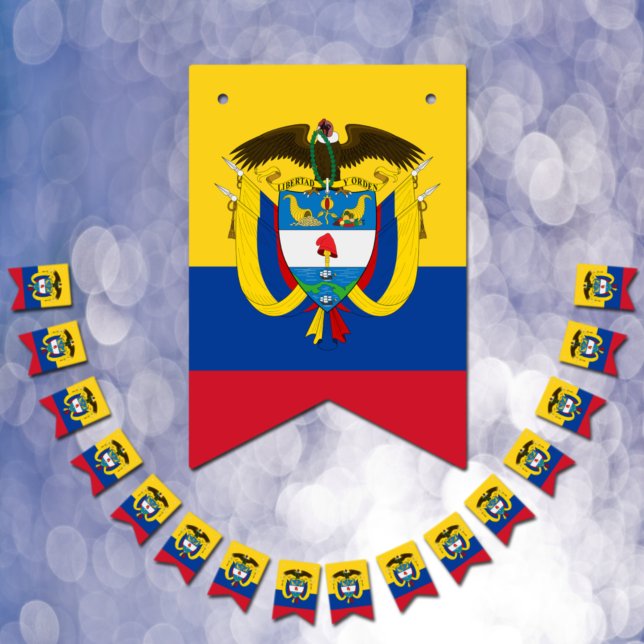 Drapeau colombien et parti Colombie bannières / Ma (Créateur téléchargé)