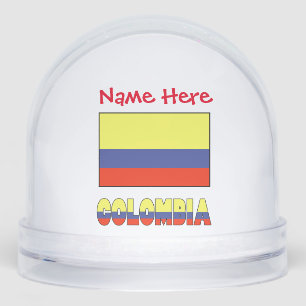 Drapeau colombien Personnalisation rouge