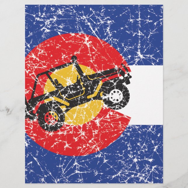 Drapeau Colorado 4 roues (Devant)