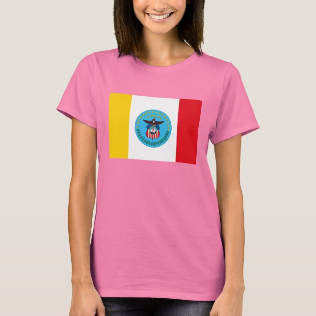 Drapeau Columbus Ohio T-shirt (Devant)