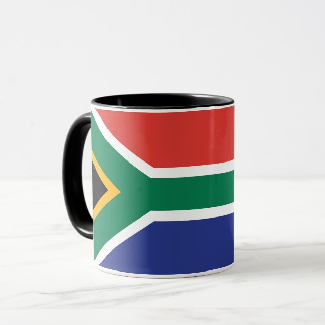 Drapeau Combo Mug D'Afrique Du Sud (Devant gauche)