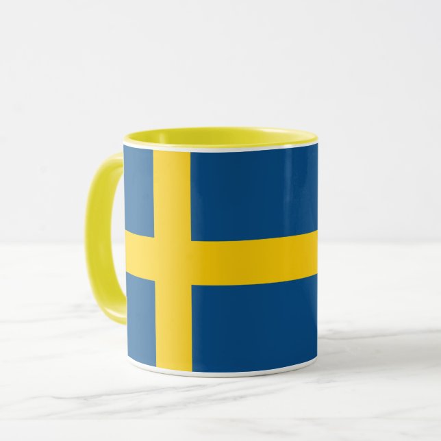 Drapeau Combo Mug De Suède (Devant gauche)