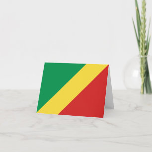 Drapeau Congo-Brazzaville Carte pour notes