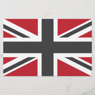 Drapeau cool gris rouge Union Jack britannique (UK