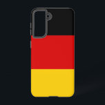 Drapeau Coque Samsung Galaxy S21 d'Allemagne<br><div class="desc">Transformez votre Samsung Galaxy S21 en symbole de fierté allemande avec notre couverture exclusive avec le drapeau de l'Allemagne! Réalisée avec une attention minutieuse aux détails, cette couverture présente fièrement le design emblématique du drapeau allemand. Le drapeau comporte trois bandes horizontales de noir, rouge et or, symbolisant l'unité et la...</div>