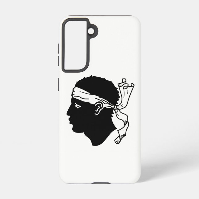 Drapeau Coque Samsung Galaxy S21 de Corse, France (Verso)