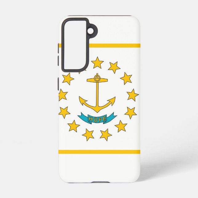 Drapeau Coque Samsung Galaxy S21 de Rhode Island (Verso)