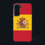 Drapeau Coque Samsung Galaxy S21 d'Espagne<br><div class="desc">Voici notre couverture Samsung Galaxy S21 avec le drapeau de l'Espagne, conçu pour associer protection et célébration du patrimoine espagnol. Réalisée avec une attention minutieuse aux détails, cette couverture affiche fièrement les rayures rouges et jaunes audacieuses du drapeau espagnol, symbolisant l'histoire, la culture et l'unité de la nation. Que vous...</div>