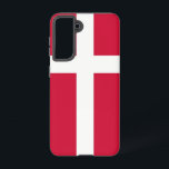 Drapeau Coque Samsung Galaxy S21 du Danemark<br><div class="desc">Améliorez votre Samsung Galaxy S21 avec notre couverture téléphonique exclusive avec le drapeau du Danemark! Réalisée avec une attention minutieuse aux détails, cette couverture téléphonique présente fièrement le design emblématique du drapeau danois, avec un fond rouge avec une croix scandinave blanche. Symbolisant la riche histoire du Danemark, son patrimoine culturel...</div>