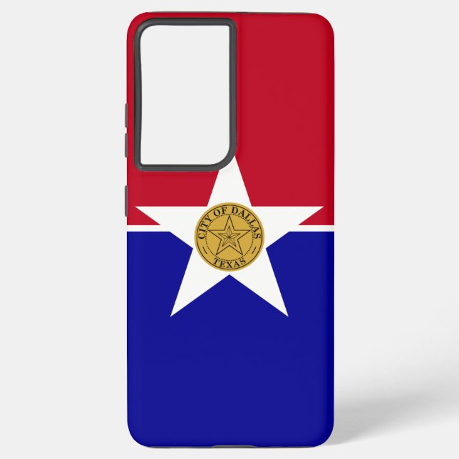 Drapeau Coque Samsung Galaxy S21 Plus de Dallas, T (Verso)