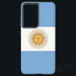 Drapeau Coque Samsung Galaxy S21 Plus de l'Argenti<br><div class="desc">Transformez votre Samsung Galaxy S21 Plus en symbole de fierté argentine avec notre couverture exclusive avec le drapeau de l'Argentine! Réalisée avec une attention minutieuse aux détails, cette couverture présente fièrement le design emblématique du drapeau argentin. Le drapeau présente trois bandes horizontales de bleu clair et blanc, avec au centre...</div>