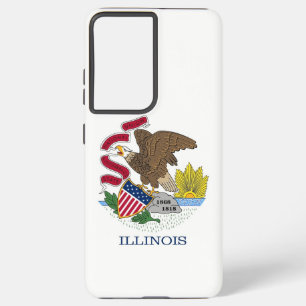 Drapeau Coque Samsung Galaxy S21 Plus de l'Illinoi