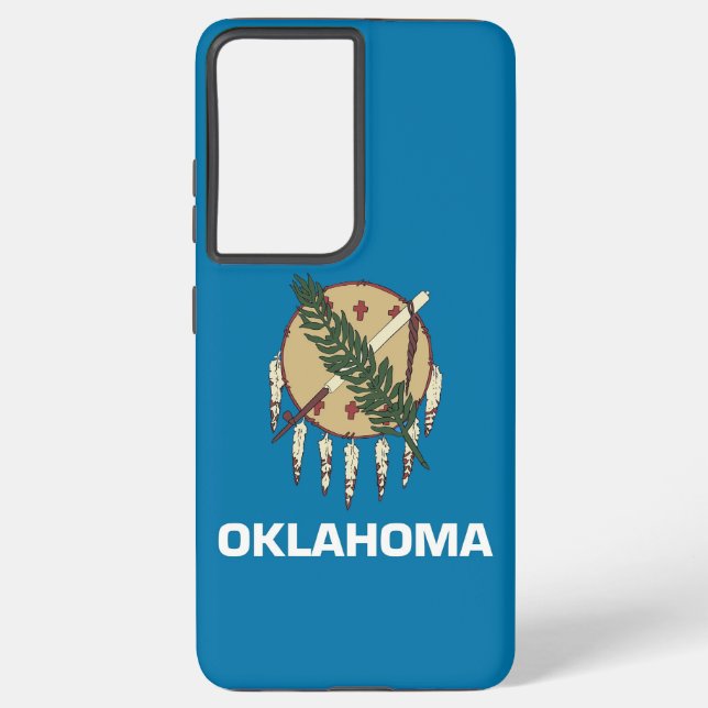 Drapeau Coque Samsung Galaxy S21 Plus de l'Oklahom (Verso)