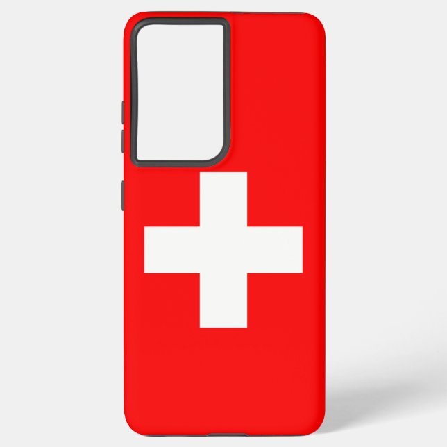 Drapeau Coque Samsung Galaxy S21 Plus de Suisse (Verso)