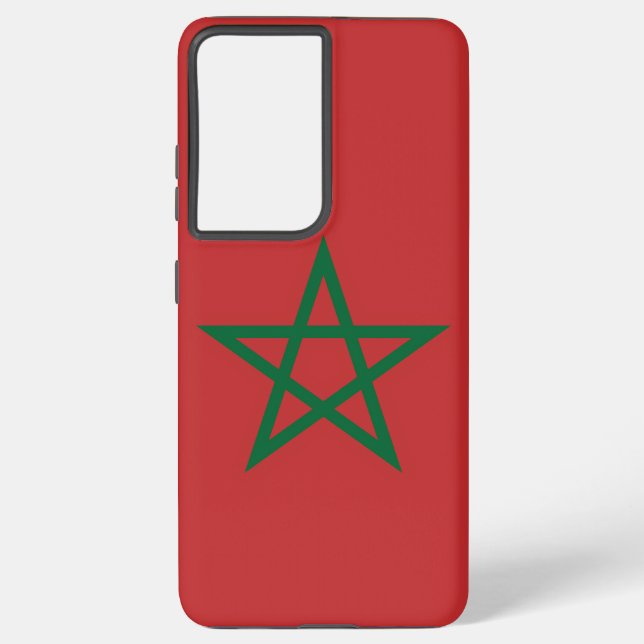 Drapeau Coque Samsung Galaxy S21 Plus du Maroc (Verso)