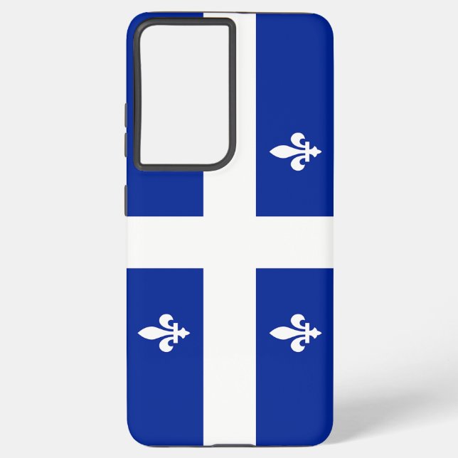 Drapeau Coque Samsung Galaxy S21 Plus du Québec (Verso)