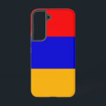 Drapeau Coque Samsung Galaxy S22 d'Arménie<br><div class="desc">Transformez votre Samsung Galaxy S22 en symbole de fierté arménienne avec notre couverture exclusive avec le drapeau de l'Arménie ! Réalisée avec une attention minutieuse aux détails, cette couverture présente fièrement le design emblématique du drapeau arménien. Le drapeau présente trois rayures horizontales de rouge, bleu et orange avec au centre...</div>