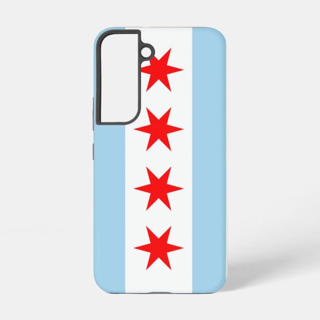 Drapeau Coque Samsung Galaxy S22 de Chicago (Verso)
