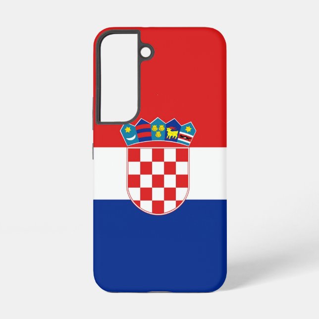 Drapeau Coque Samsung Galaxy S22 de Croatie (Verso)