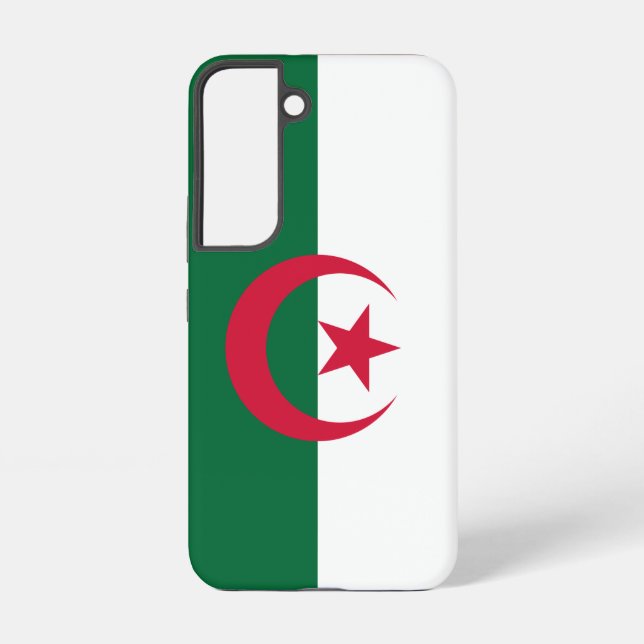 Drapeau Coque Samsung Galaxy S22 de l'Algérie (Verso)