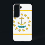 Drapeau Coque Samsung Galaxy S22 de Rhode Island<br><div class="desc">Transformez votre Samsung Galaxy S22 en un symbole de la fierté de Rhode Island avec notre couverture téléphonique exclusive avec le drapeau de Rhode Island! Réalisée avec une attention minutieuse aux détails, cette couverture téléphonique célèbre le riche patrimoine et la fierté culturelle de Rhode Island. Le design est bien en...</div>