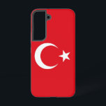 Drapeau Coque Samsung Galaxy S22 de Turquie<br><div class="desc">Voici notre couverture Samsung Galaxy S22 avec le drapeau de la Turquie, conçu pour associer protection et célébration du patrimoine turc ! Réalisée avec une attention minutieuse aux détails, cette couverture affiche fièrement l'étoile rouge et blanche et le croissant du drapeau turc, symbole de la riche histoire et de la...</div>