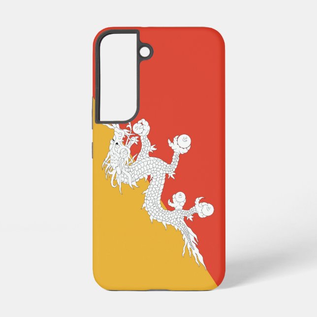 Drapeau Coque Samsung Galaxy S22 du Bhoutan (Verso)